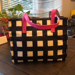 Kate Spade Nylon Checkered Tote Bag